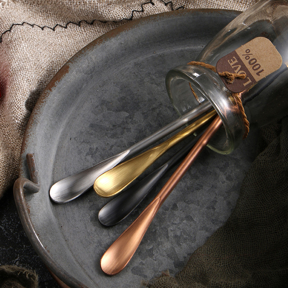 Bar Spoon Twisted - ملعقتا خلط فاخرتان من الفولاذ المقاوم