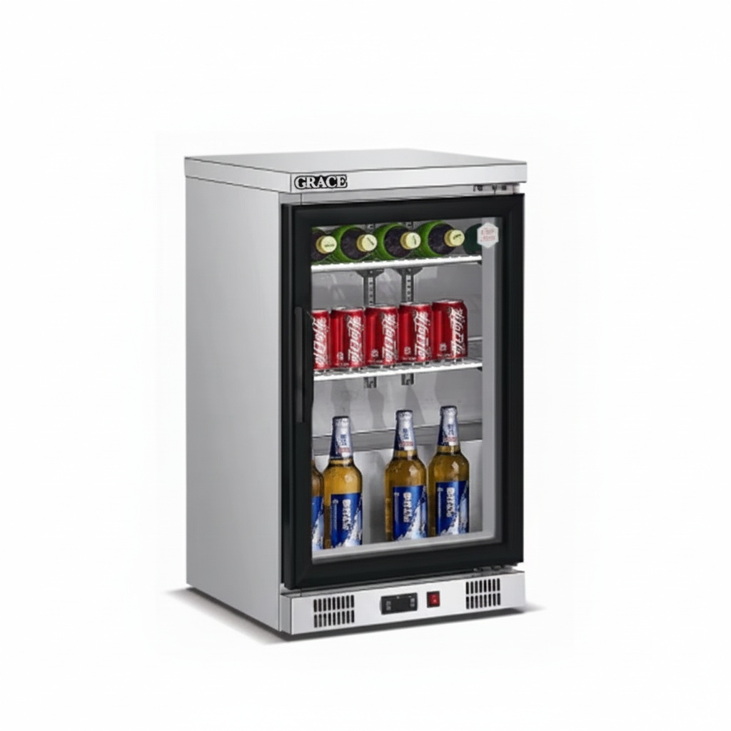Wine Beer Fridge Dual Zone - ثلاجة تحت الطاولة، من الفولاذ المقاوم