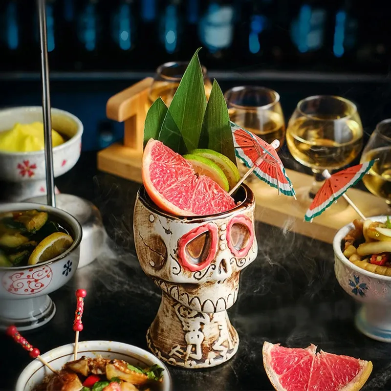 Wine Beer Mixed Drinks - 480 مللي حفلة الهالوين الجمجمة كوكتيل