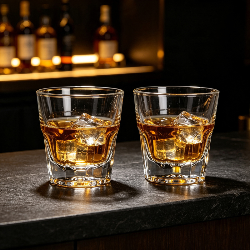 Wine Beer And Spirit - أكواب ويسكي زجاجية كريستالية سعة 145