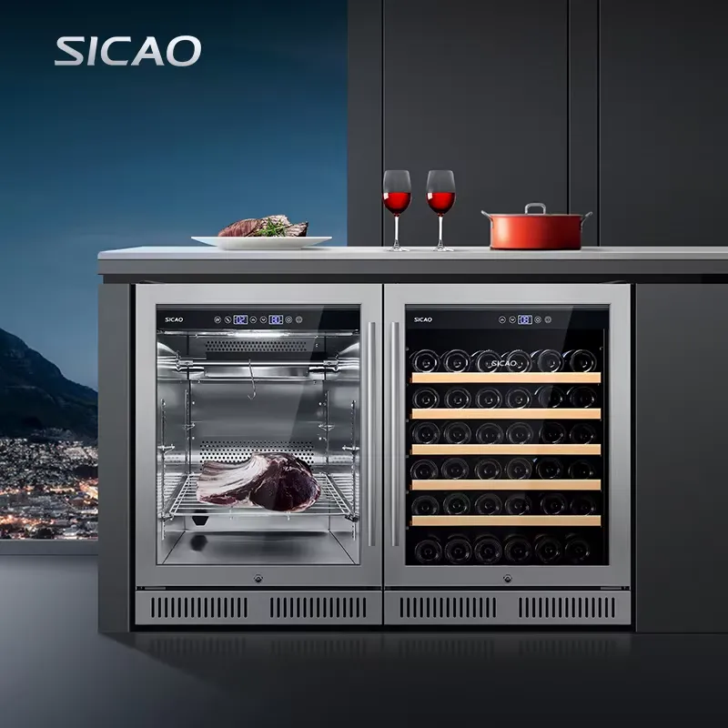 Wine Beer Fridge Dual Zone - ثلاجة تبريد النبيذ والبيرة تحت الطاولة،
