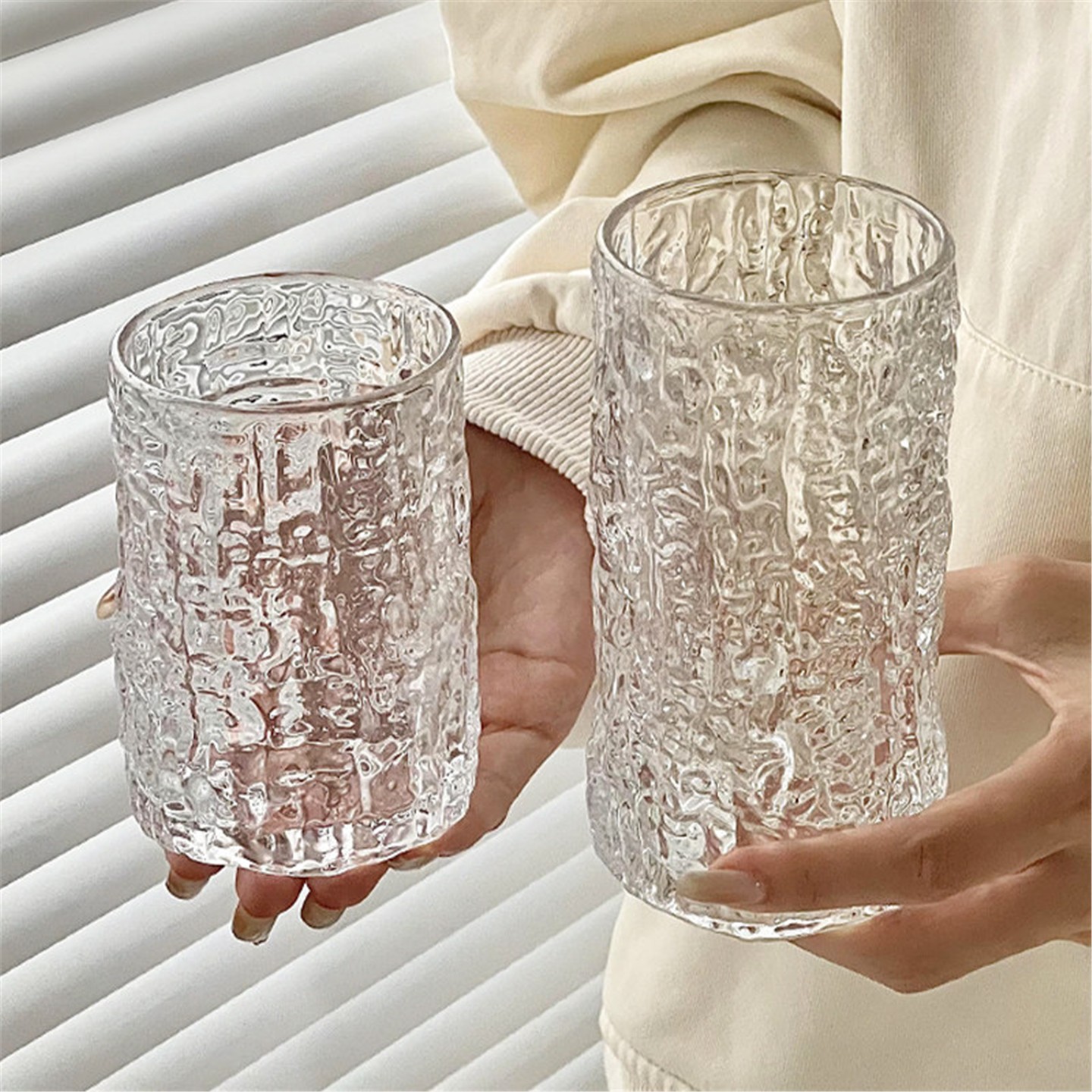 Wine In Beer Glass - كوب بيرة زجاجي نسائي بتصميم ريفي