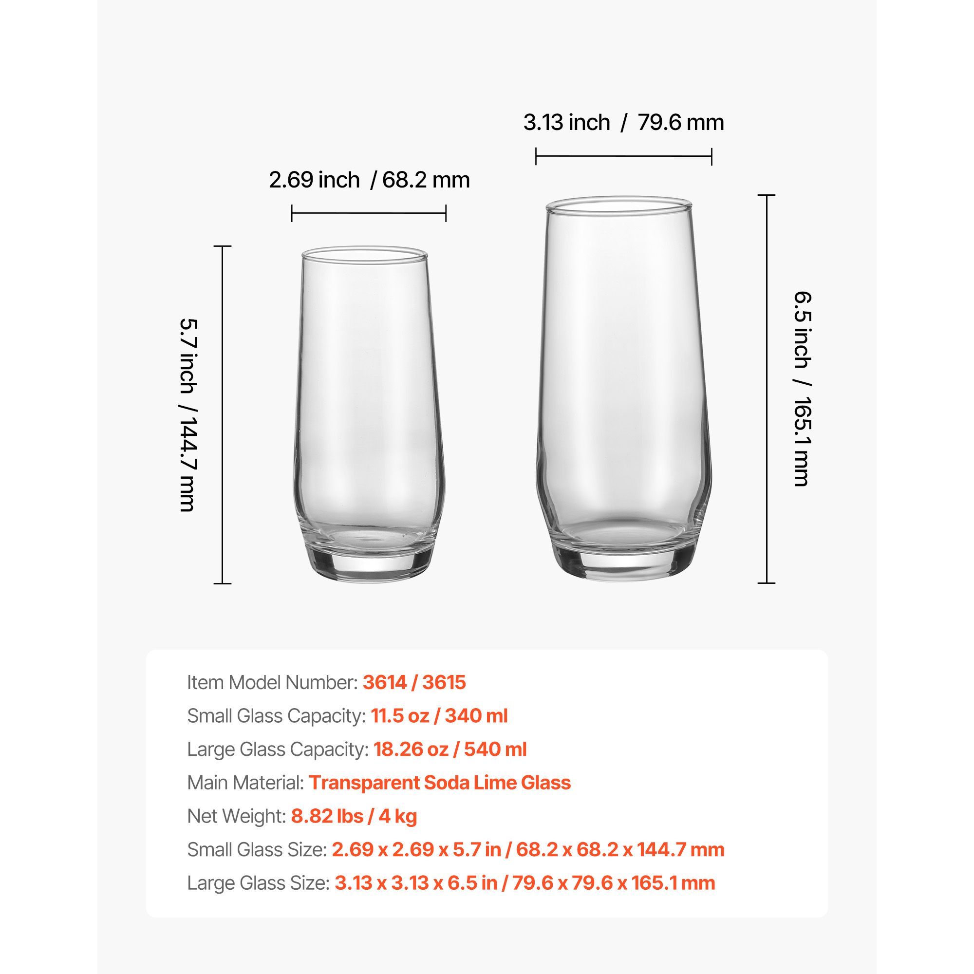 Wine Beer Mixed Drinks - مجموعة أكواب شرب، 16 قطعة من