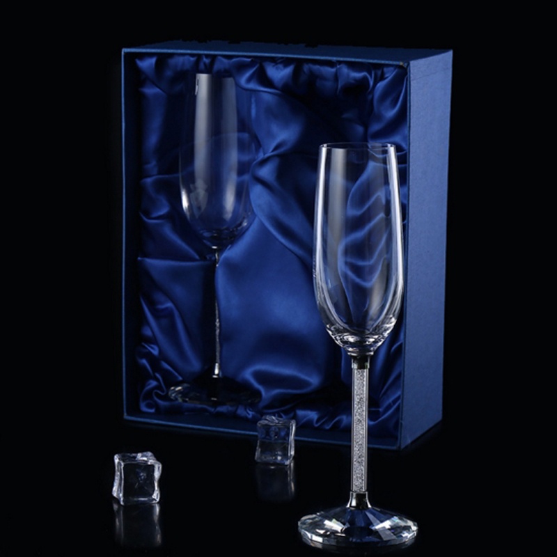 Champagne Flute Pair - الإبداعية الزفاف كوب نبيذ زجاجي فريد