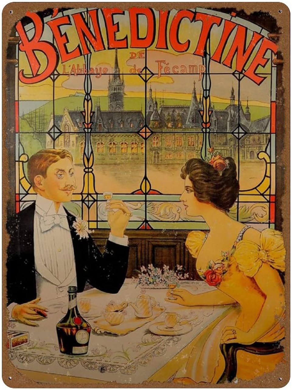 لافتة معدنية مبتكرة بتصميم فن  - مراجعة Wine Beer And Spirit وسعره