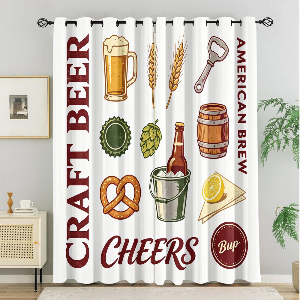ستائر مطبوعة بتصميم البيرة الح - مراجعة Craft Beer & Wine U- وسعره