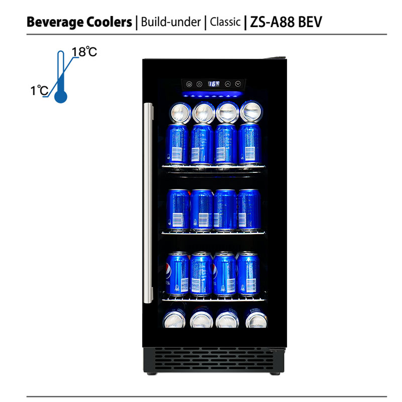 Oem شرب صغير بار الثلاجة مخصص  - مراجعة Wine Beer Fridge Dual Zone وسعره