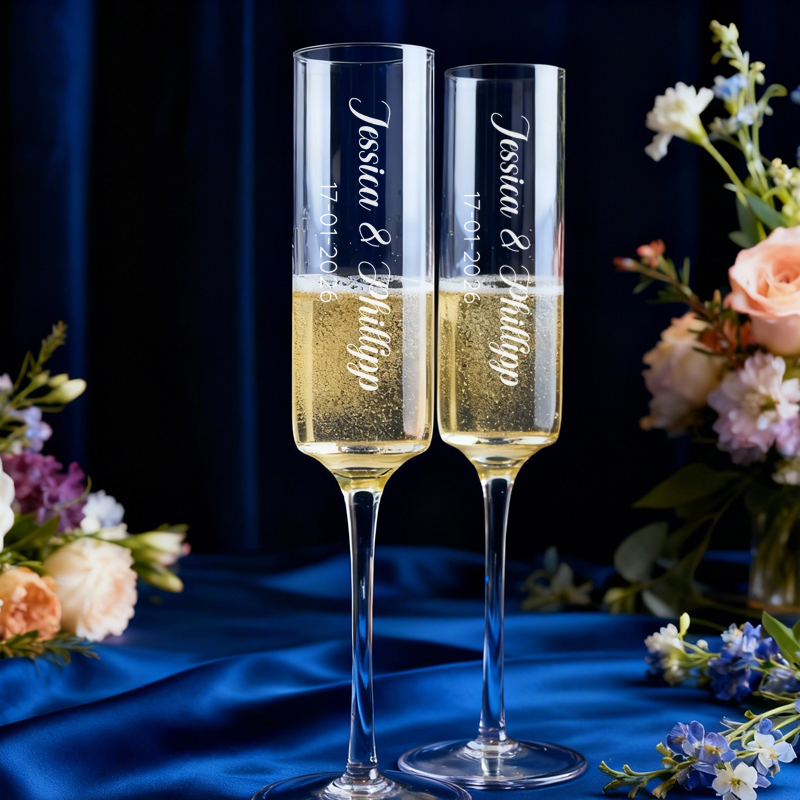 2 قطعة مجموعة زجاج الشمبانيا ا - مراجعة Champagne Flute Pair وسعره