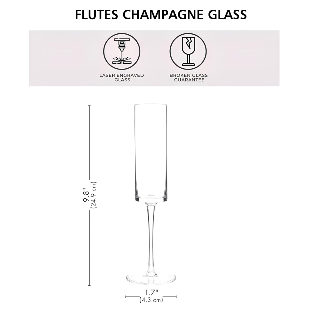 2 قطعة مجموعة زجاج الشمبانيا ا - مراجعة Champagne Flute Pair وسعره
