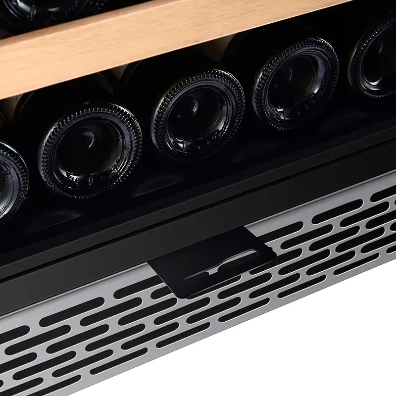ثلاجة نبيذ بسعة 48 زجاجة مع با - مراجعة Wine Beer Fridge Dual Zone وسعره