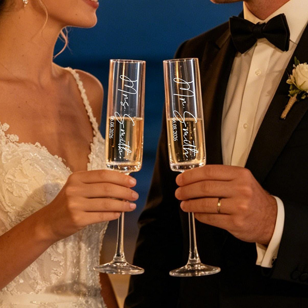 مجموعة من كأسين شمبانيا مخصصة  - مراجعة Champagne Flute Pair وسعره
