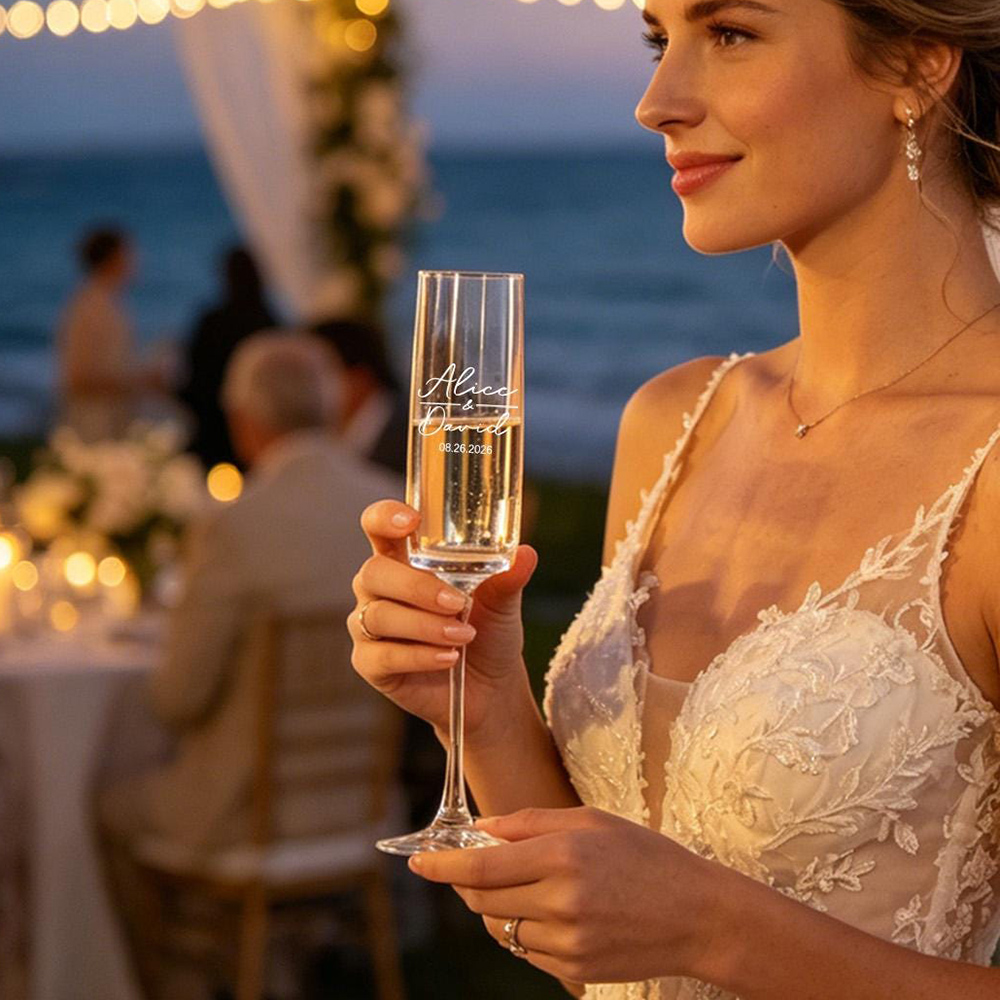 مجموعة من كأسين شمبانيا مخصصة  - مراجعة Champagne Flute Pair وسعره