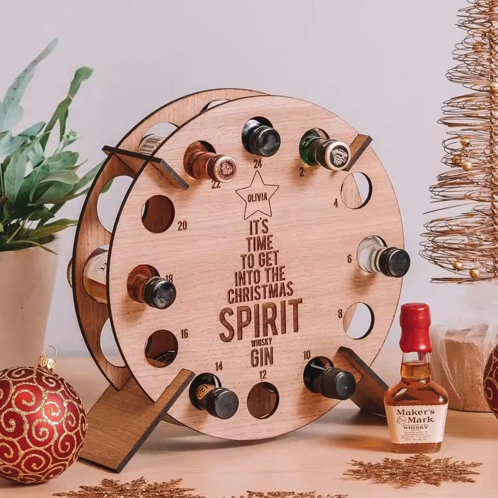 حامل زجاجات نبيذ خشبي على شكل  - مراجعة Craft Beer & Wine U- وسعره