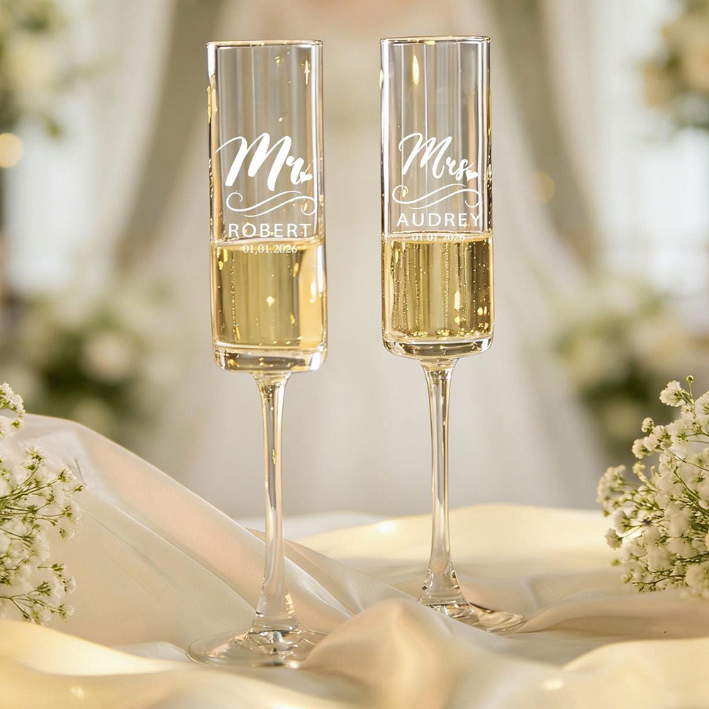 كؤوس شمبانيا مخصصة لحفلات الزف - مراجعة Champagne Flute Pair وسعره