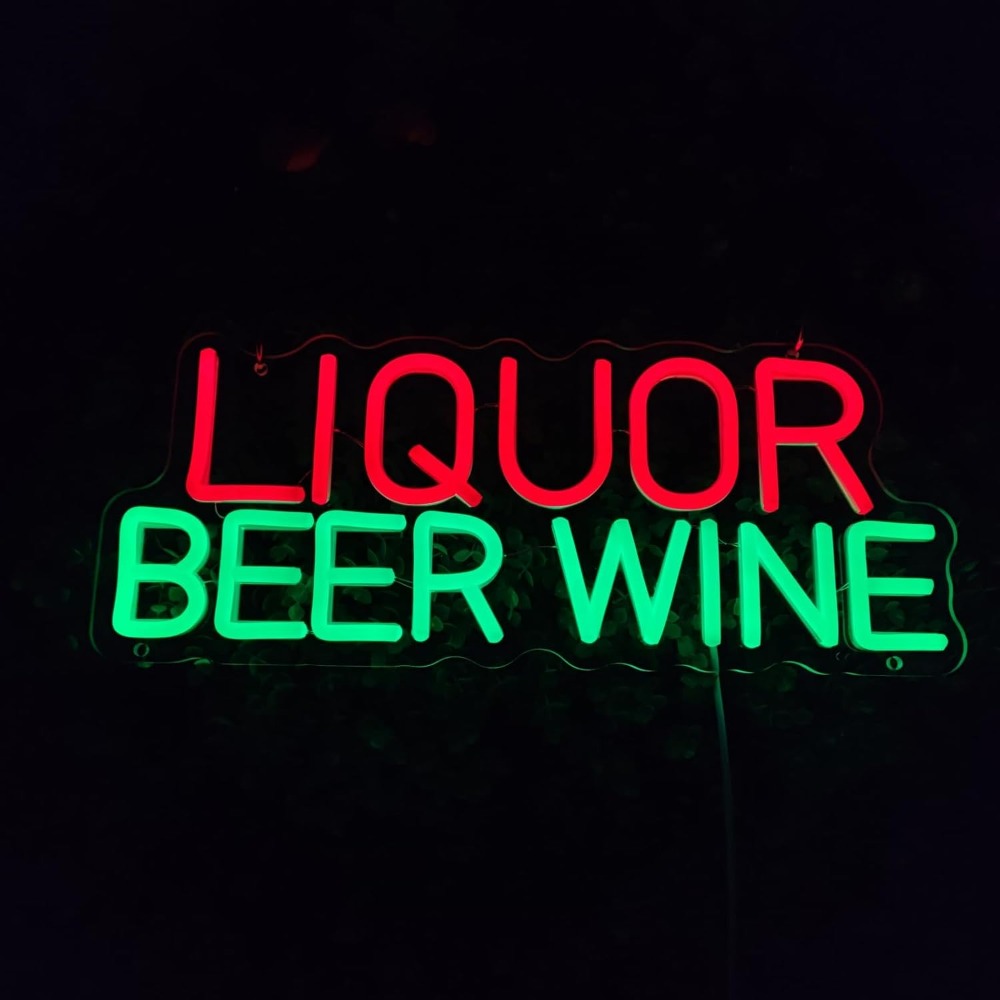 لافتة نيون LED للخمور والبيرة  - مراجعة Wine Beer Whiskey Year وسعره