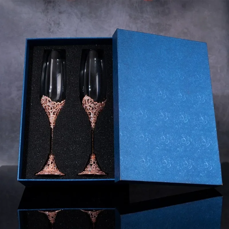 فلوت إغاثة جديدة من زجاج الشمب - مراجعة Champagne Flute Pair وسعره