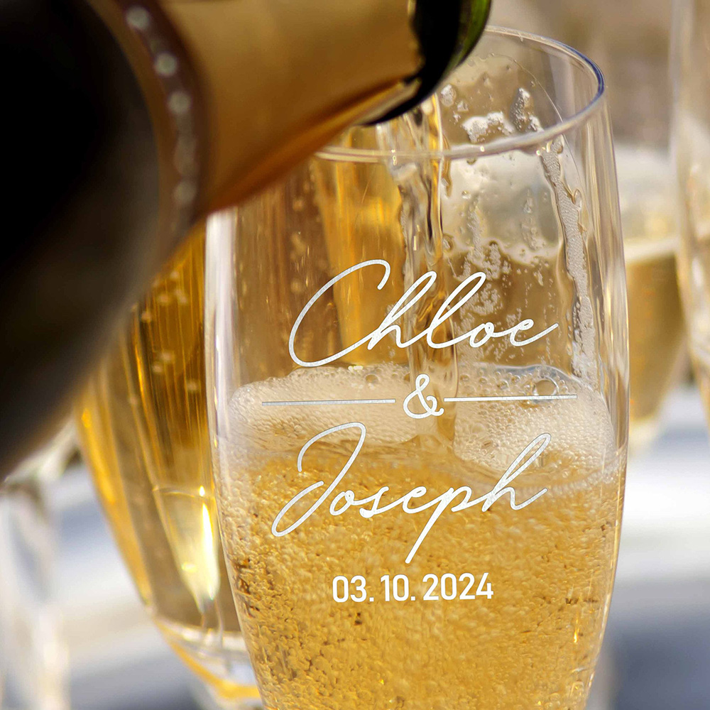 مجموعة شخصية مكونة من 2 مزامير - مراجعة Champagne Flute Pair وسعره