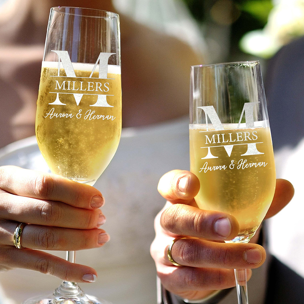 مجموعة شخصية مكونة من 2 مزامير - مراجعة Champagne Flute Pair وسعره