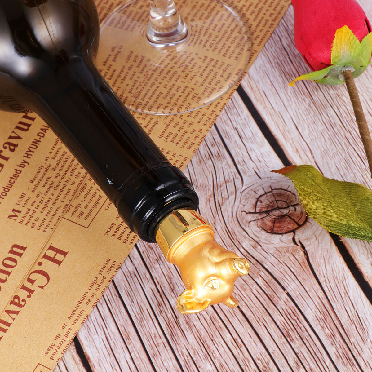 سدادة زجاجات إبداعية على شكل خ - مراجعة Wine In Beer Glass وسعره