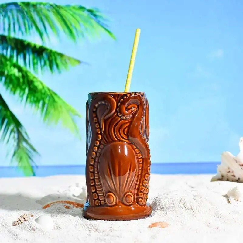 TIKI بار كوكتيل كوب هاواي الاس - مراجعة Wine Beer Mixed Drinks وسعره