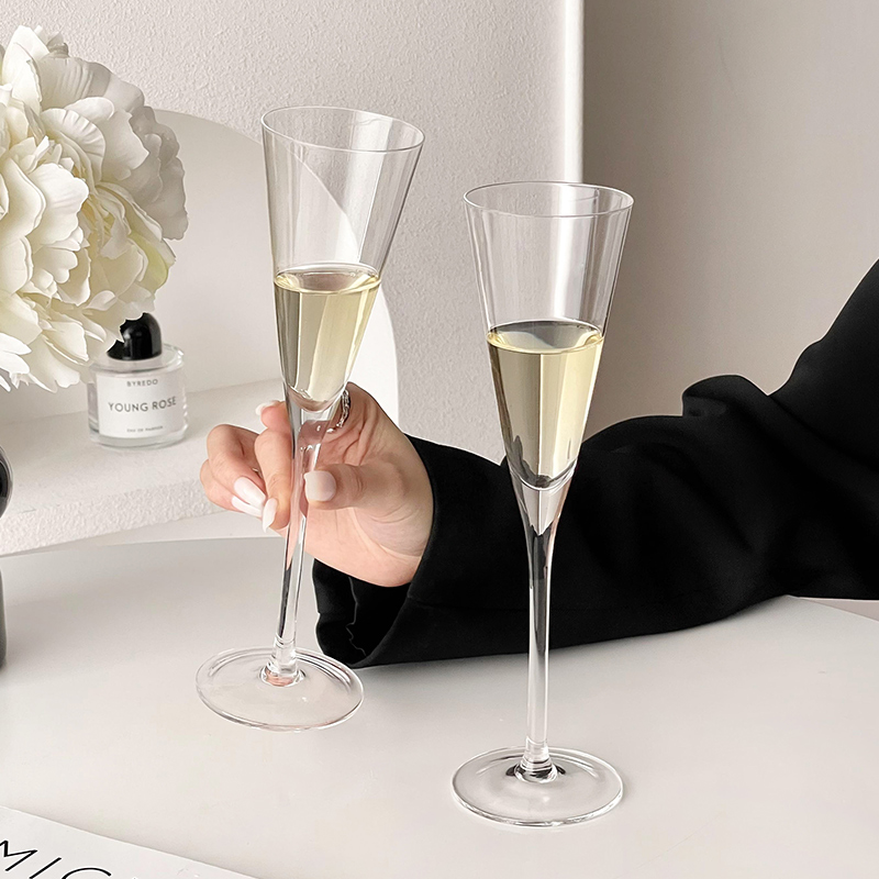 الفرنسية رومانسية الاحتفالية ك - مراجعة Champagne Flute Pair وسعره
