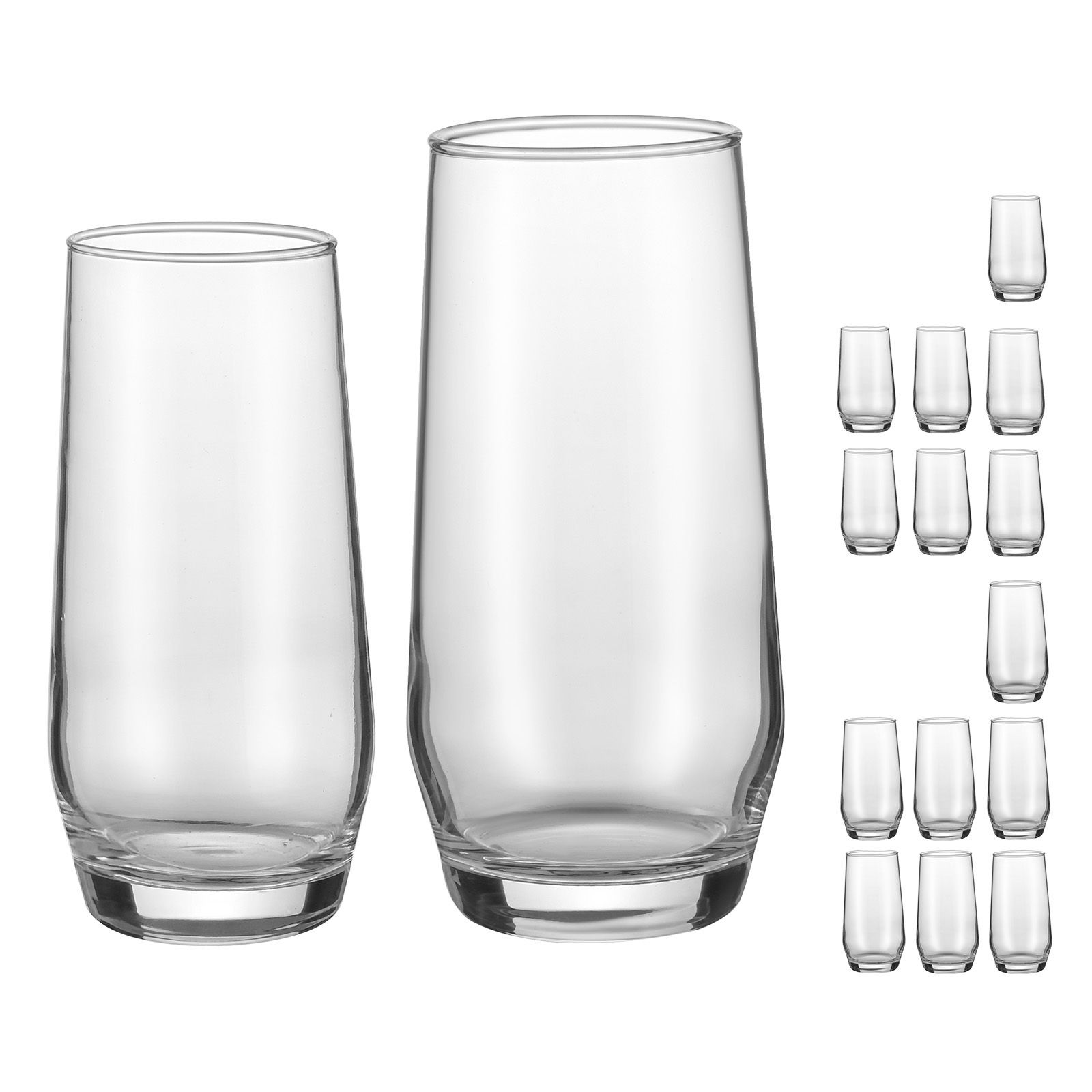 مجموعة أكواب شرب، 16 قطعة من ا - مراجعة Wine Beer Mixed Drinks وسعره