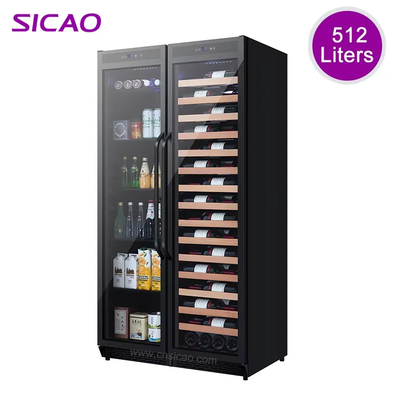 ثلاجة مشروبات مدمجة ببابين، مب - مراجعة Wine Beer Fridge Dual Zone وسعره