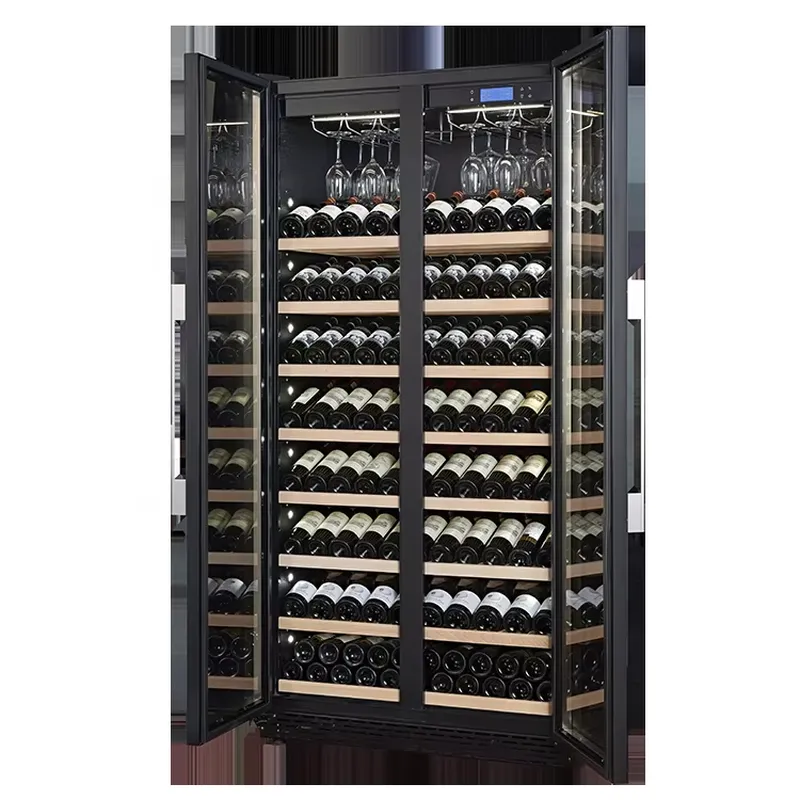 ثلاجة نبيذ كبيرة السعة 735 لتر - مراجعة Wine Beer Fridge Dual Zone وسعره