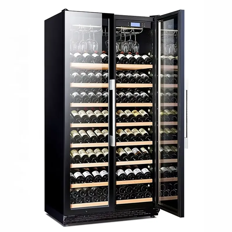 ثلاجة نبيذ كبيرة السعة 735 لتر - مراجعة Wine Beer Fridge Dual Zone وسعره